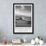 Bandon Dunes Golf Courses at Bandon, Oregon, Golf Art Print, Floating Frame, Framed Canvas Print Wall Art