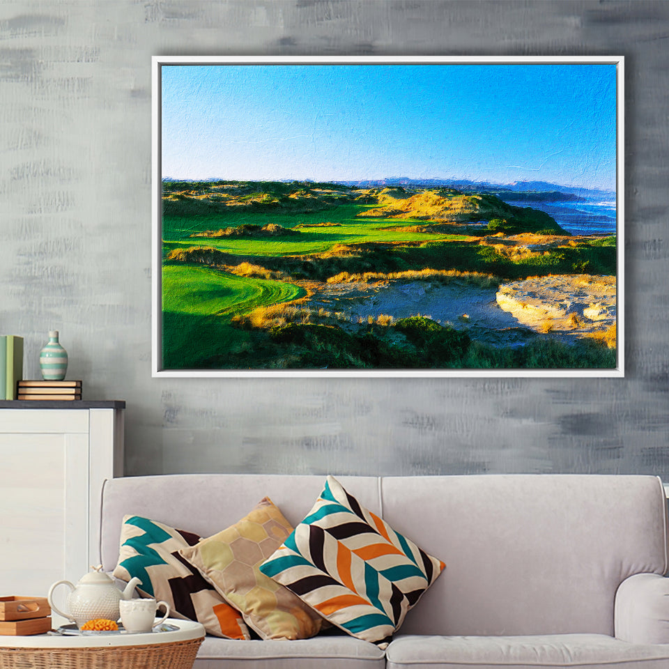 Bandon Dunes Hole 05, Bandon, Oregon, Golf Art Print, Gift for him, Framed Canvas Prints Wall Art