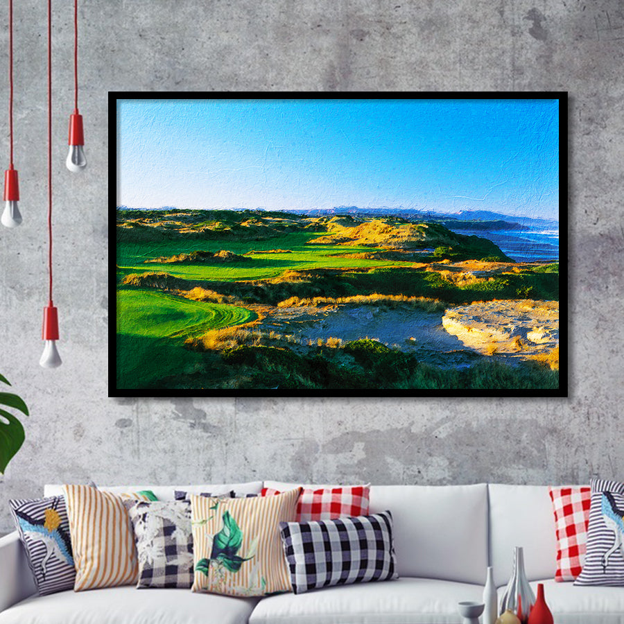 Bandon Dunes Hole 05, Bandon, Oregon, Golf Art, Gift for him, Framed Art Prints Wall Decor