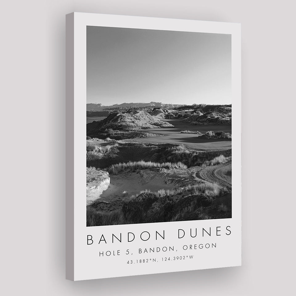 Bandon Dunes Hole 05, Bandon, Oregon, Golf Art Print, Gift for him, Canvas Print Wall Art
