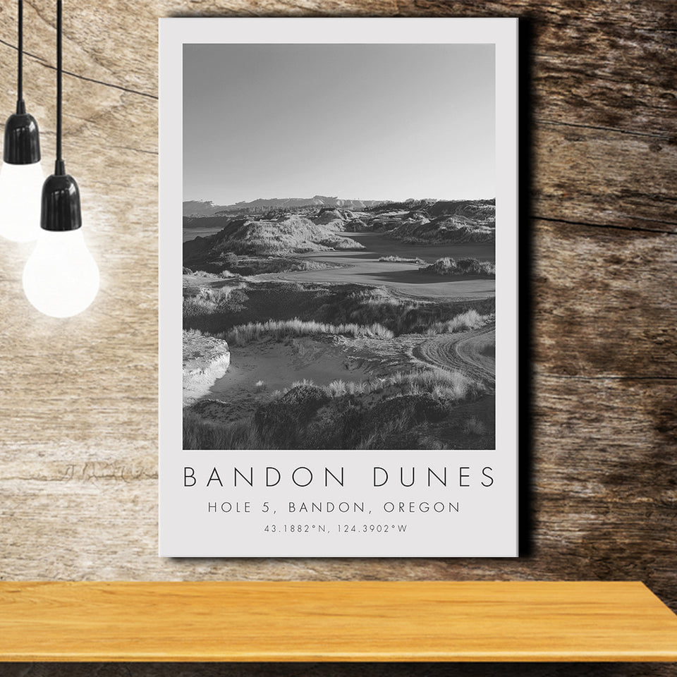 Bandon Dunes Hole 05, Bandon, Oregon, Golf Art Print, Gift for him, Canvas Print Wall Art