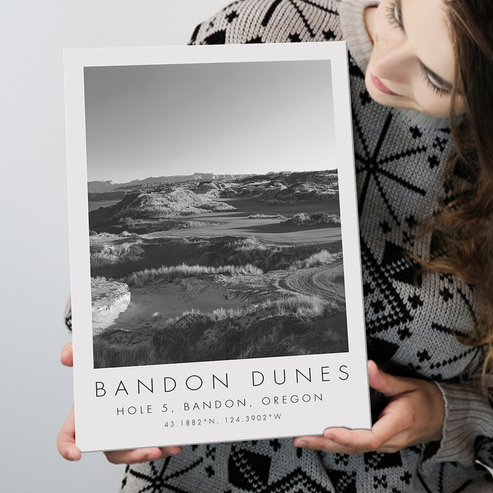Bandon Dunes Hole 05, Bandon, Oregon, Golf Art Print, Gift for him, Canvas Print Wall Art