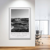 Bandon Dunes Hole 05, Bandon, Oregon, Golf Art Print, Floating Frame, Framed Canvas Print Wall Art