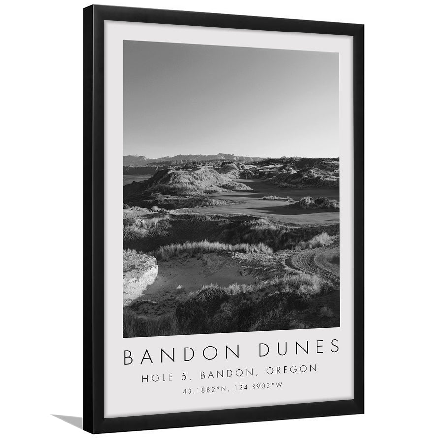 Bandon Dunes Hole 05, Bandon, Oregon, Golf Art, Gift for him, Framed Art Print Wall Decor