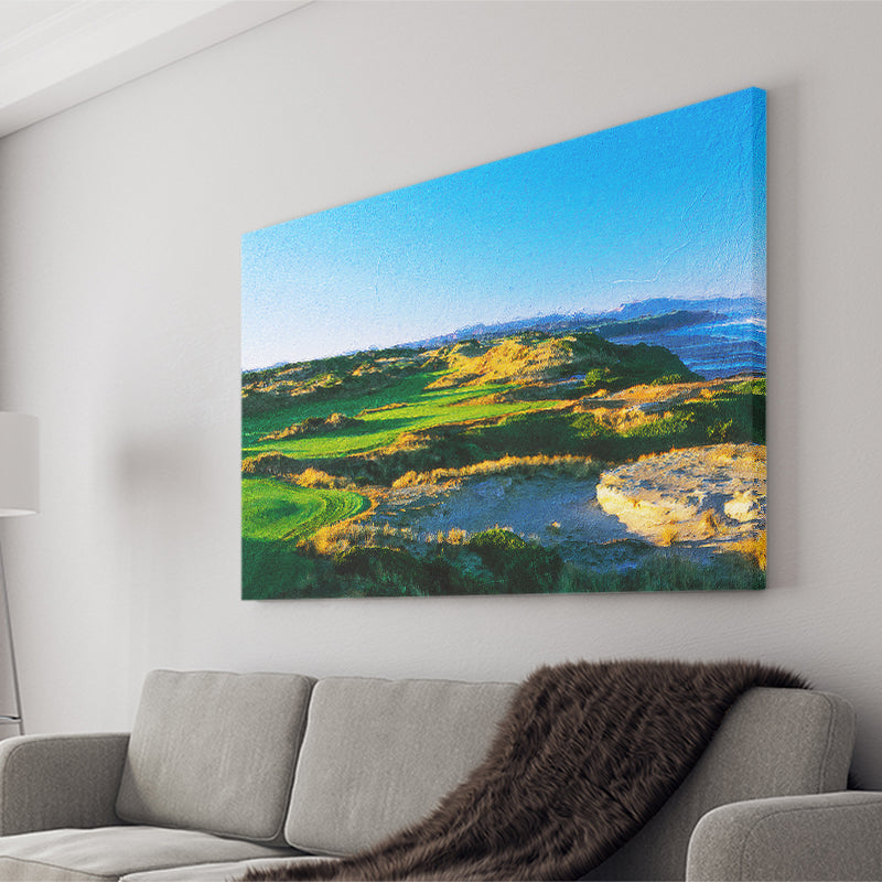 Bandon Dunes Hole 05, Bandon, Oregon, Golf Art Print, Gift for him, Canvas Prints Wall Art