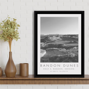 Bandon Dunes Hole 05, Bandon, Oregon, Golf Art Print, Floating Frame, Framed Canvas Print Wall Art