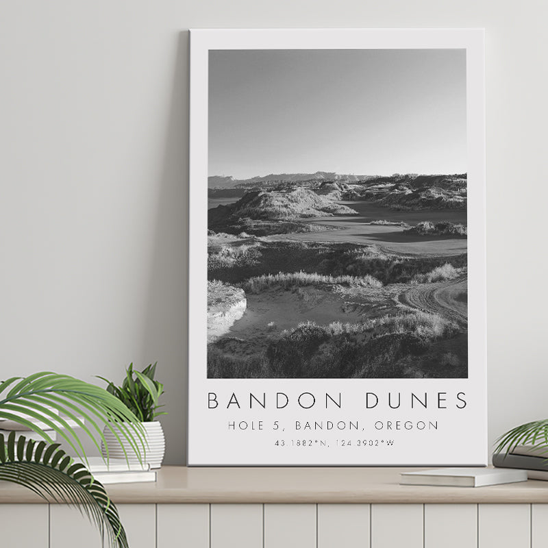 Bandon Dunes Hole 05, Bandon, Oregon, Golf Art Print, Gift for him, Canvas Print Wall Art