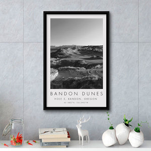 Bandon Dunes Hole 05, Bandon, Oregon, Golf Art Print, Floating Frame, Framed Canvas Print Wall Art