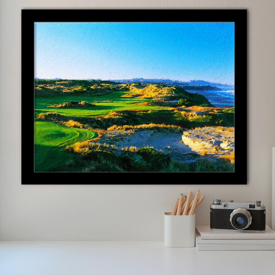 Bandon Dunes Hole 05, Bandon, Oregon, Golf Art, Gift for him, Framed Art Prints Wall Decor