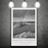 Bandon Preserve Golf Course, Hole 1 - Rainbow, Golf Art Print, Gift for him, Canvas Print Wall Art