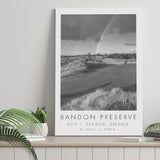 Bandon Preserve Golf Course, Hole 1 - Rainbow, Golf Art Print, Gift for him, Canvas Print Wall Art