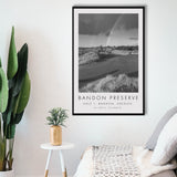 Bandon Preserve Golf Course, Hole 1 - Rainbow, Golf Art Print, Floating Frame, Framed Canvas Print Wall Art