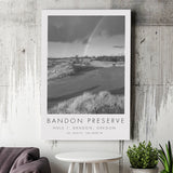 Bandon Preserve Golf Course, Hole 1 - Rainbow, Golf Art Print, Gift for him, Canvas Print Wall Art