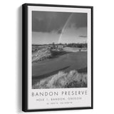 Bandon Preserve Golf Course, Hole 1 - Rainbow, Golf Art Print, Floating Frame, Framed Canvas Print Wall Art