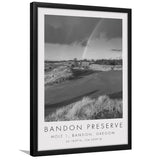 Bandon Preserve Golf Course, Hole 1 - Rainbow, Golf Art, Gift for him, Framed Art Print Wall Decor