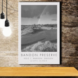 Bandon Preserve Golf Course, Hole 1 - Rainbow, Golf Art Print, Gift for him, Canvas Print Wall Art