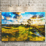 Bandon Preserve Golf Course In Sunset - Hole 11, Golf Art Print, Gift for him, Canvas Prints Wall Art