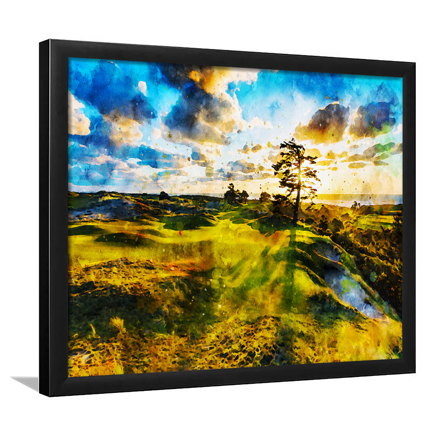 Bandon Preserve Golf Course In Sunset - Hole 11, Golf Art, Gift for him, Framed Art Prints Wall Decor