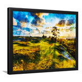Bandon Preserve Golf Course In Sunset - Hole 11, Golf Art, Gift for him, Framed Art Prints Wall Decor