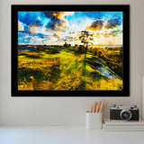 Bandon Preserve Golf Course In Sunset - Hole 11, Golf Art, Gift for him, Framed Art Prints Wall Decor
