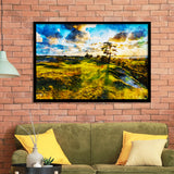 Bandon Preserve Golf Course In Sunset - Hole 11, Golf Art, Gift for him, Framed Art Prints Wall Decor