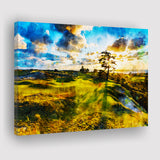 Bandon Preserve Golf Course In Sunset - Hole 11, Golf Art Print, Gift for him, Canvas Prints Wall Art
