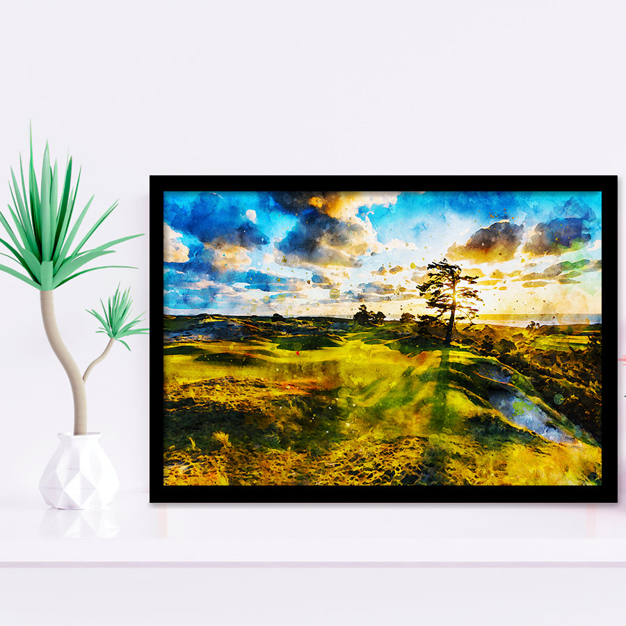 Bandon Preserve Golf Course In Sunset - Hole 11, Golf Art, Gift for him, Framed Art Prints Wall Decor