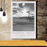 Bandon Trails Golf Course, Hole 18, Golf Art Print, Gift for him, Canvas Print Wall Art