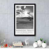 Bandon Trails Golf Course, Hole 18, Golf Art Print, Floating Frame, Framed Canvas Print Wall Art