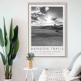 Bandon Trails Golf Course, Hole 18, Golf Art Print, Floating Frame, Framed Canvas Print Wall Art