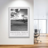 Bandon Trails Golf Course, Hole 18, Golf Art Print, Floating Frame, Framed Canvas Print Wall Art