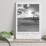 Bandon Trails Golf Course, Hole 18, Golf Art Print, Gift for him, Canvas Print Wall Art