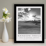 Bandon Trails Golf Course, Hole 18, Golf Art, Gift for him, Framed Art Print Wall Decor