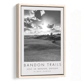 Bandon Trails Golf Course, Hole 18, Golf Art Print, Floating Frame, Framed Canvas Print Wall Art