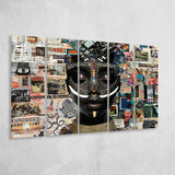 Beauty Woman African American Majestic Mixed Art, Extra Large Canvas, Canvas Print Wall Art Decor