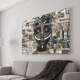 Beauty Woman African American Majestic Mixed Art, Art Print, Canvas Print Wall Art Home Decor