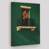 Bold Minimalist Sage Green Afrocentric, Jazz Wall Art, Aesthetic Home Decor Painting, Canvas Print Wall Art, Wall Decor