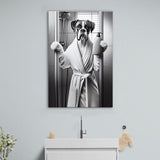 Boxer Bathroom Decor Canvas Prints Wall Art, Bathroom Art Print, Boxer Photo