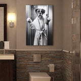 Boxer Bathroom Decor Canvas Prints Wall Art, Bathroom Art Print, Boxer Photo
