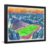 Brown Stadium WaterColor Framed Art Prints, Providence Rhode Island Watercolor, Stadium Art Gifts