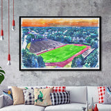 Brown Stadium WaterColor Framed Art Prints, Providence Rhode Island Watercolor, Stadium Art Gifts