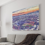 Busch Stadium WaterColor Canvas Prints, St. Louis, Missouri Watercolor, Stadium Art Gifts