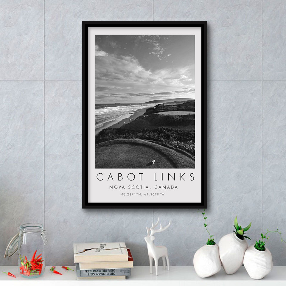 Cabot Links Golf Courses at Inverness, Nova Scotia, Canada, Golf Art Print, Framed Canvas Print Wall Art