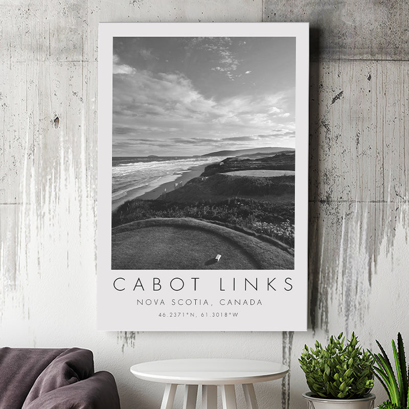 Cabot Links Golf Courses at Inverness, Nova Scotia, Canada, Golf Art Print, Gift for him, Canvas Print Wall Art