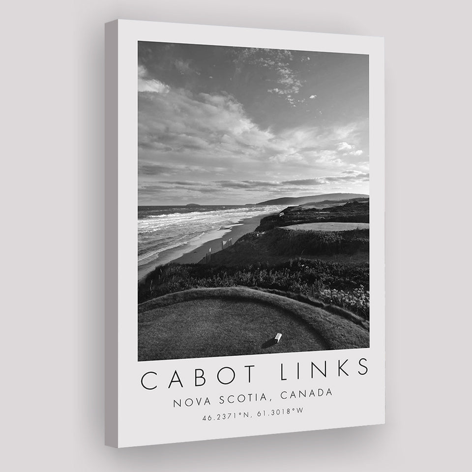 Cabot Links Golf Courses at Inverness, Nova Scotia, Canada, Golf Art Print, Gift for him, Canvas Print Wall Art