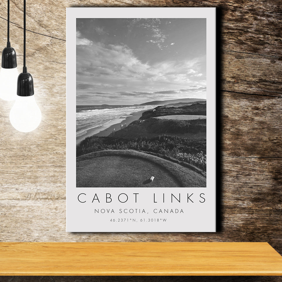Cabot Links Golf Courses at Inverness, Nova Scotia, Canada, Golf Art Print, Gift for him, Canvas Print Wall Art
