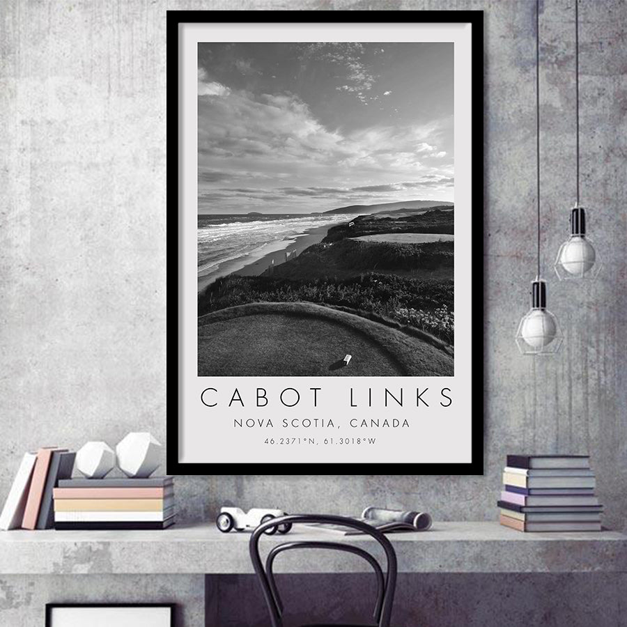 Cabot Links Golf Courses at Inverness, Nova Scotia, Canada, Golf Art, Gift for him, Framed Art Print Wall Decor