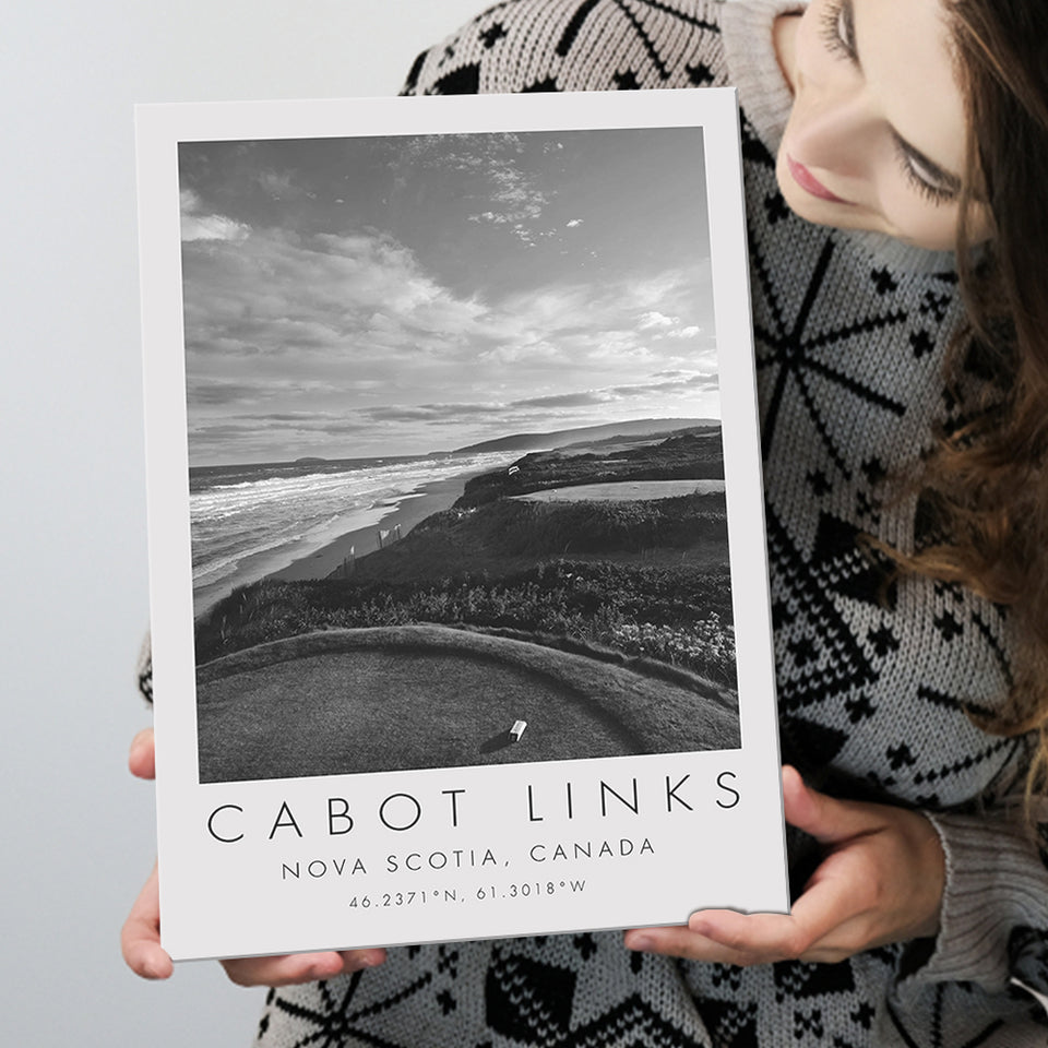 Cabot Links Golf Courses at Inverness, Nova Scotia, Canada, Golf Art Print, Gift for him, Canvas Print Wall Art