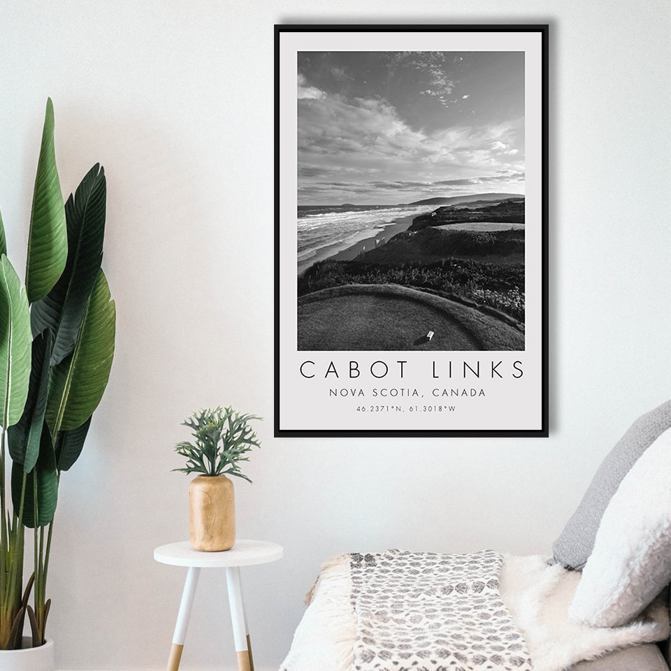 Cabot Links Golf Courses at Inverness, Nova Scotia, Canada, Golf Art Print, Framed Canvas Print Wall Art