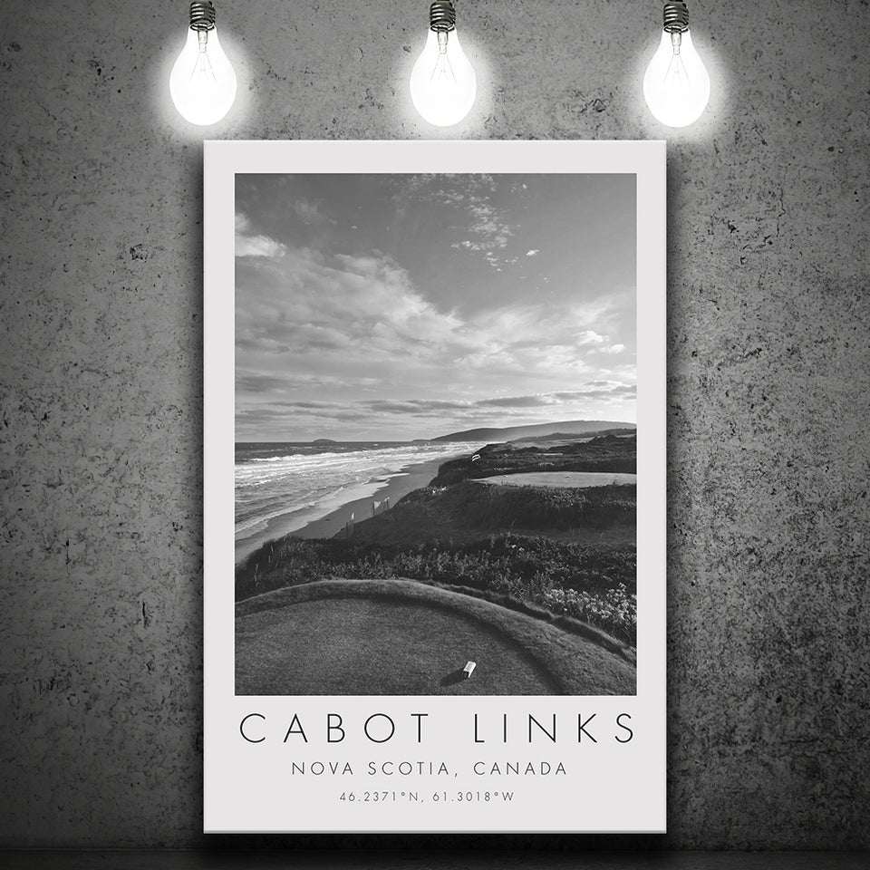 Cabot Links Golf Courses at Inverness, Nova Scotia, Canada, Golf Art Print, Gift for him, Canvas Print Wall Art